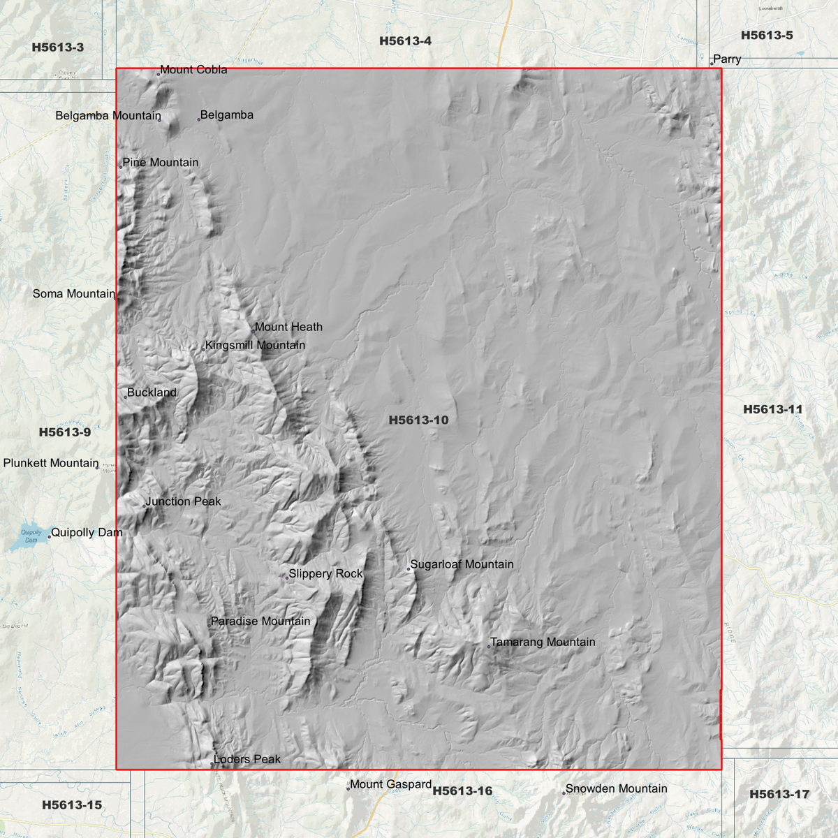 Belgamba 5m Digital Elevation Models (H5613-10)