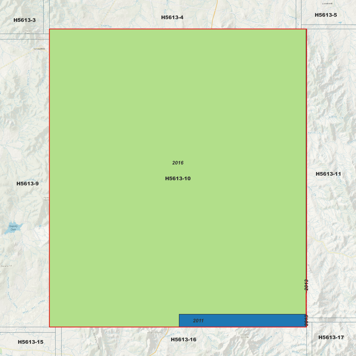 Belgamba 5m Digital Elevation Models (H5613-10)