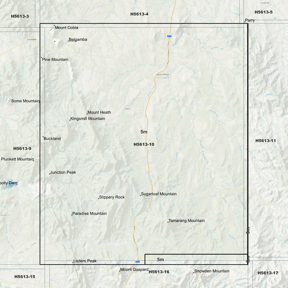 Belgamba 5m Digital Elevation Models (H5613-10)