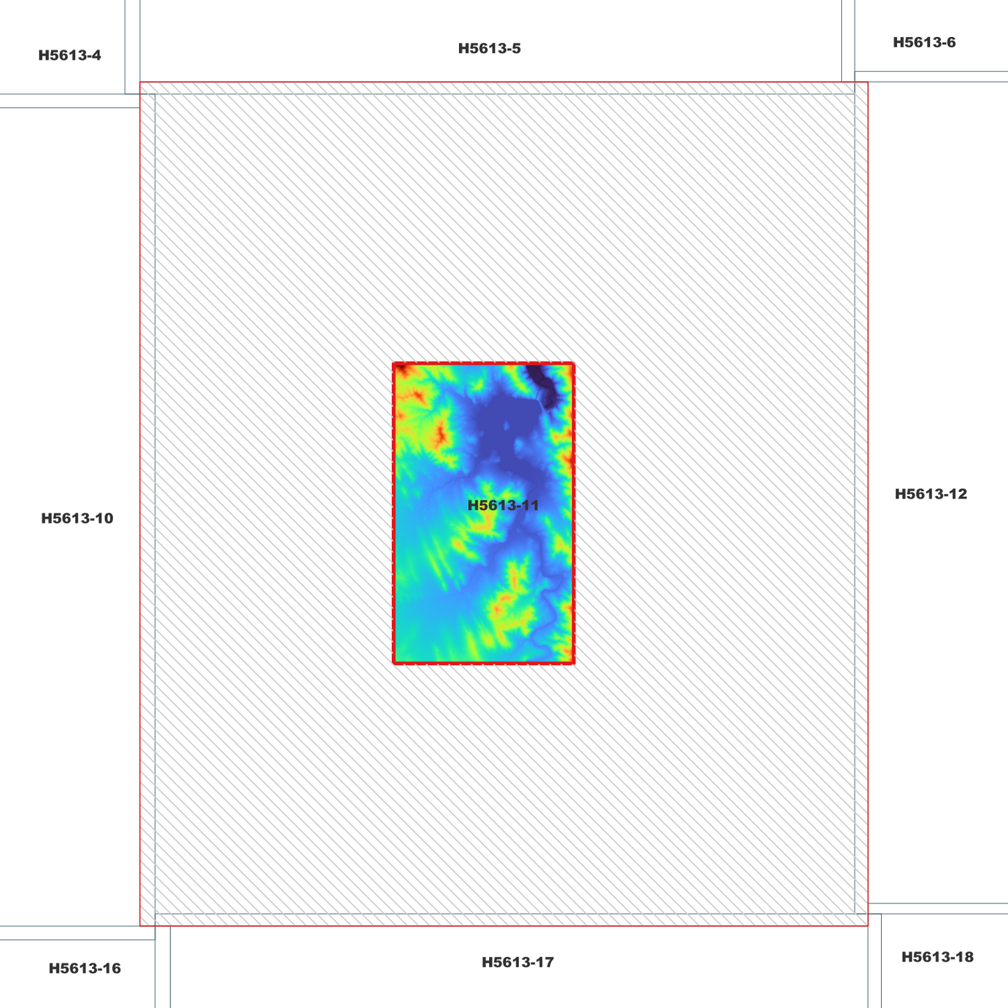 Nundle 1m Digital Elevation Model (H5613-11)