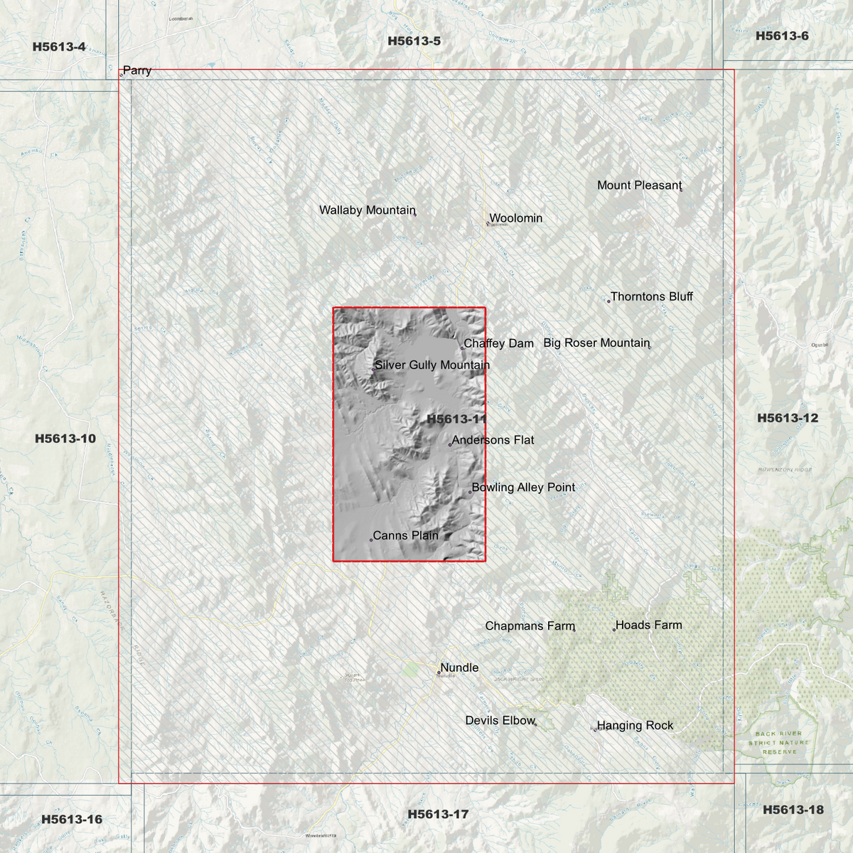 Nundle 1m & 5m Digital Elevation Models (H5613-11)