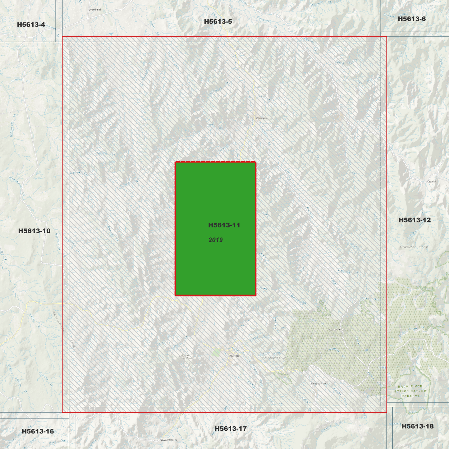 Nundle 1m Digital Elevation Model (H5613-11)