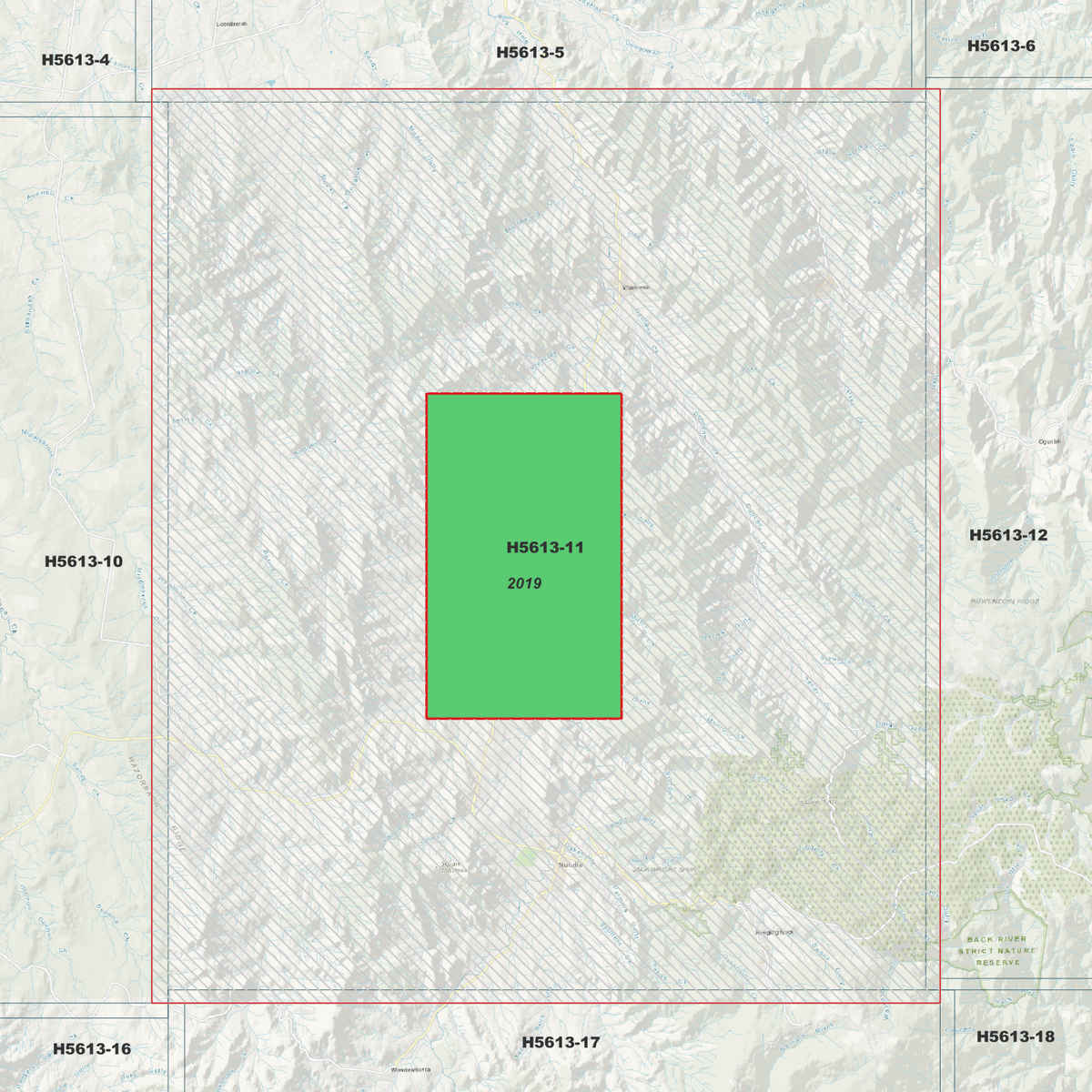 Nundle 1m & 5m Digital Elevation Models (H5613-11)