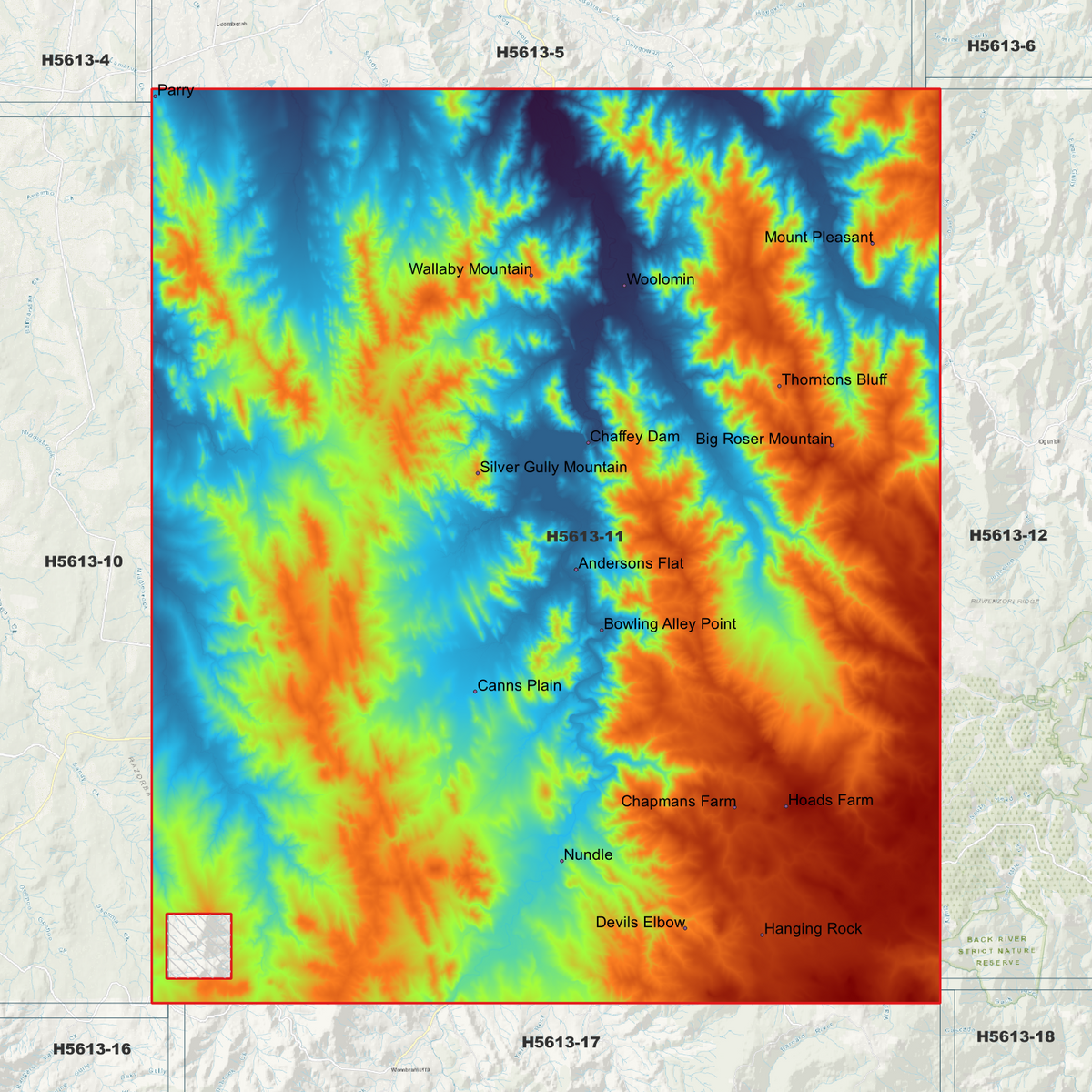 Nundle 1m & 5m Digital Elevation Models (H5613-11)