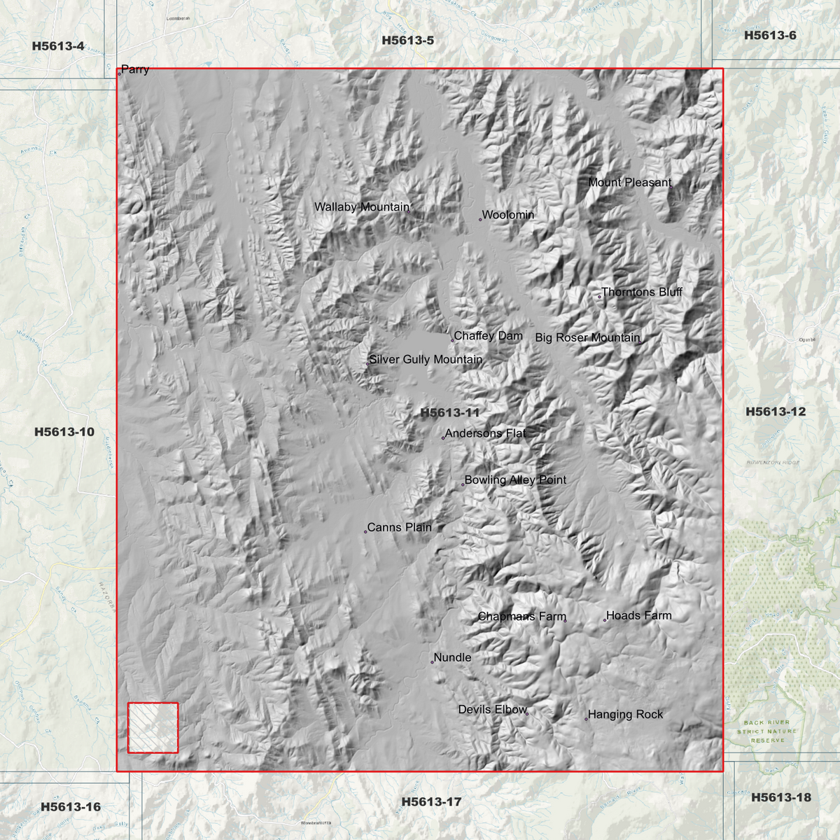 Nundle 1m & 5m Digital Elevation Models (H5613-11)