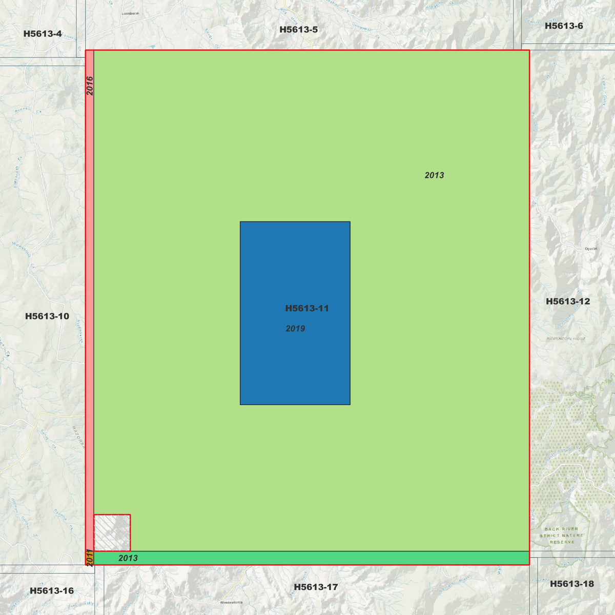 Nundle 1m & 5m Digital Elevation Models (H5613-11)
