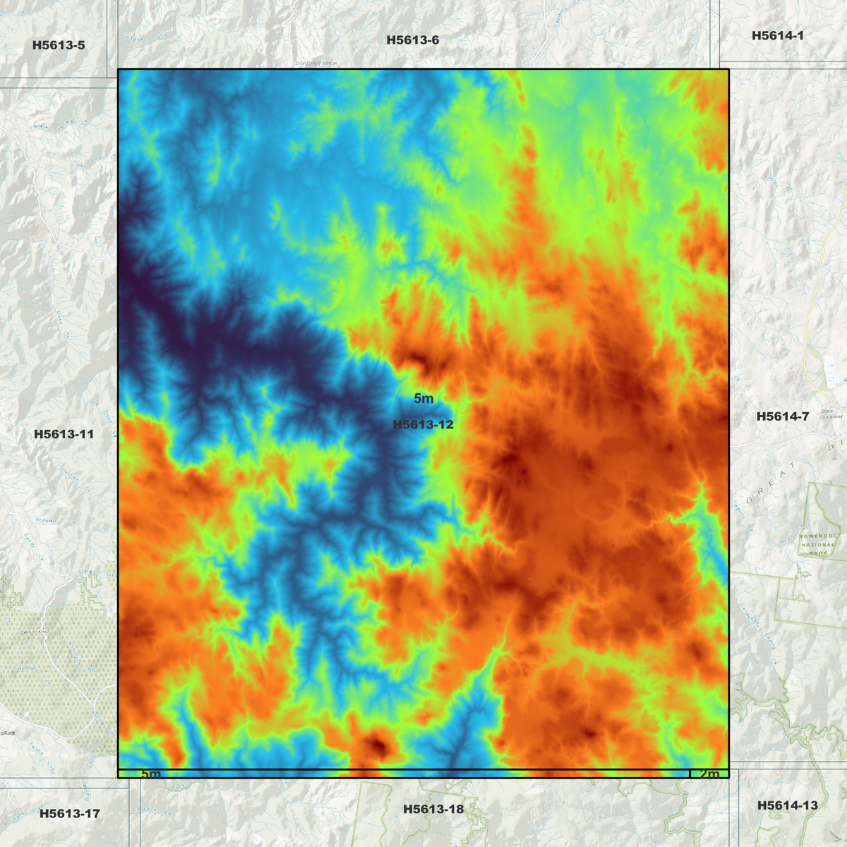 Terrible Billy 5m Digital Elevation Models (H5613-12)