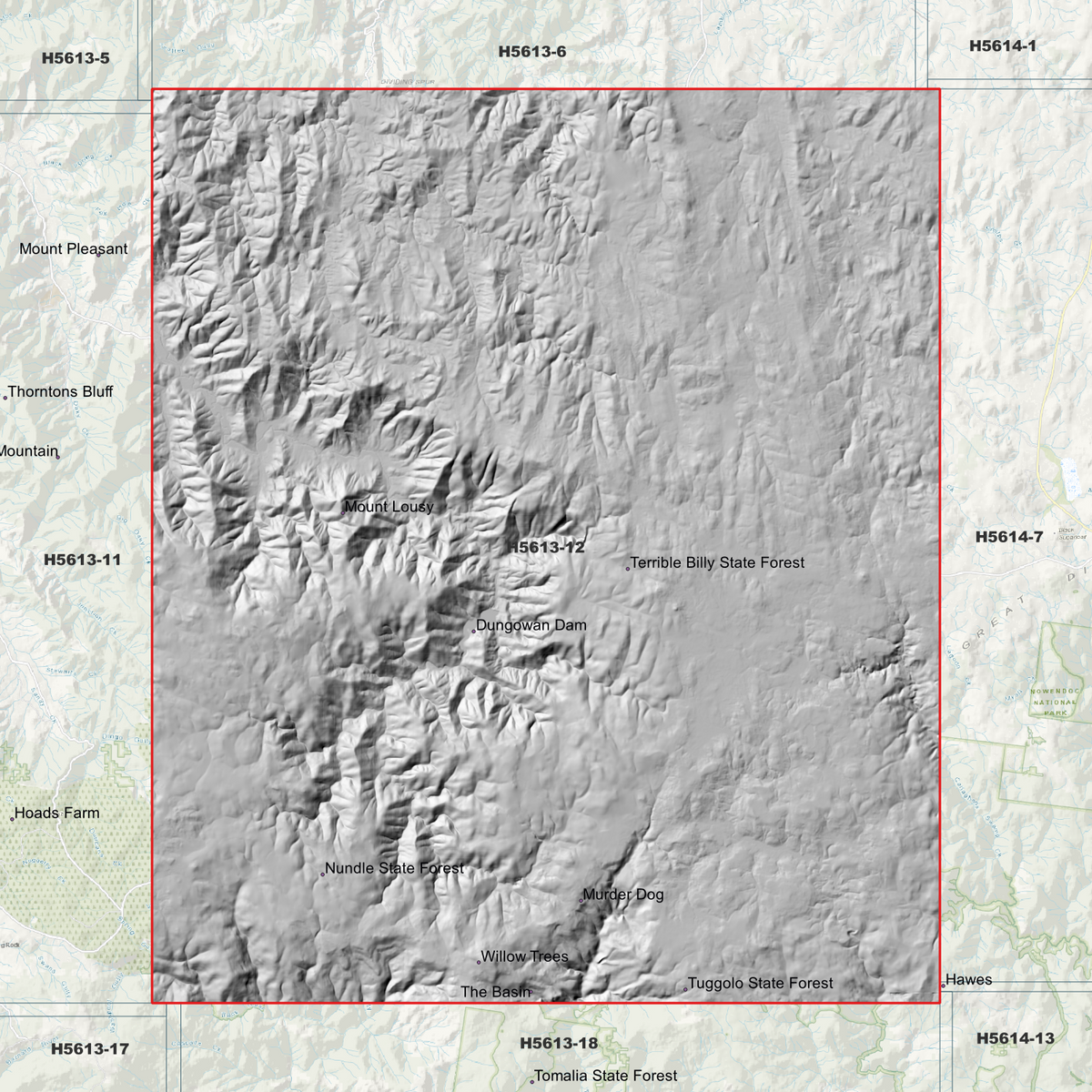 Terrible Billy 5m Digital Elevation Models (H5613-12)