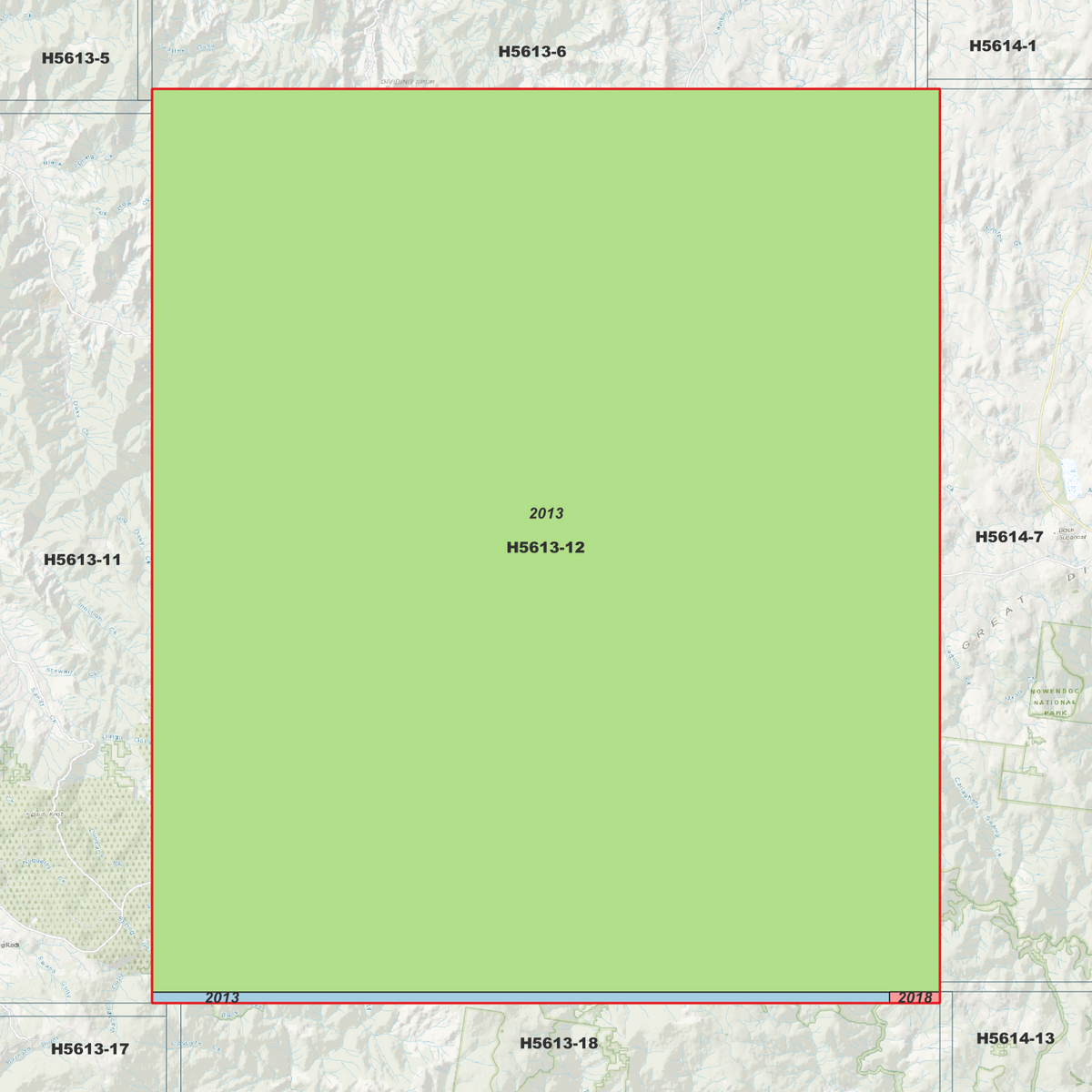 Terrible Billy 5m Digital Elevation Models (H5613-12)