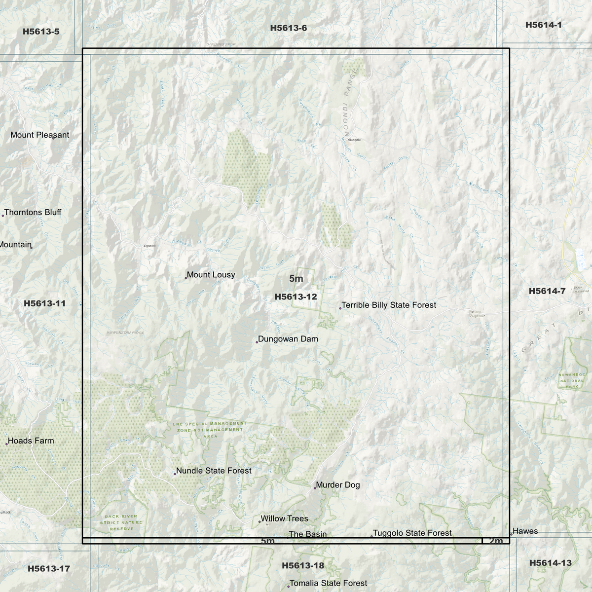 Terrible Billy 5m Digital Elevation Models (H5613-12)