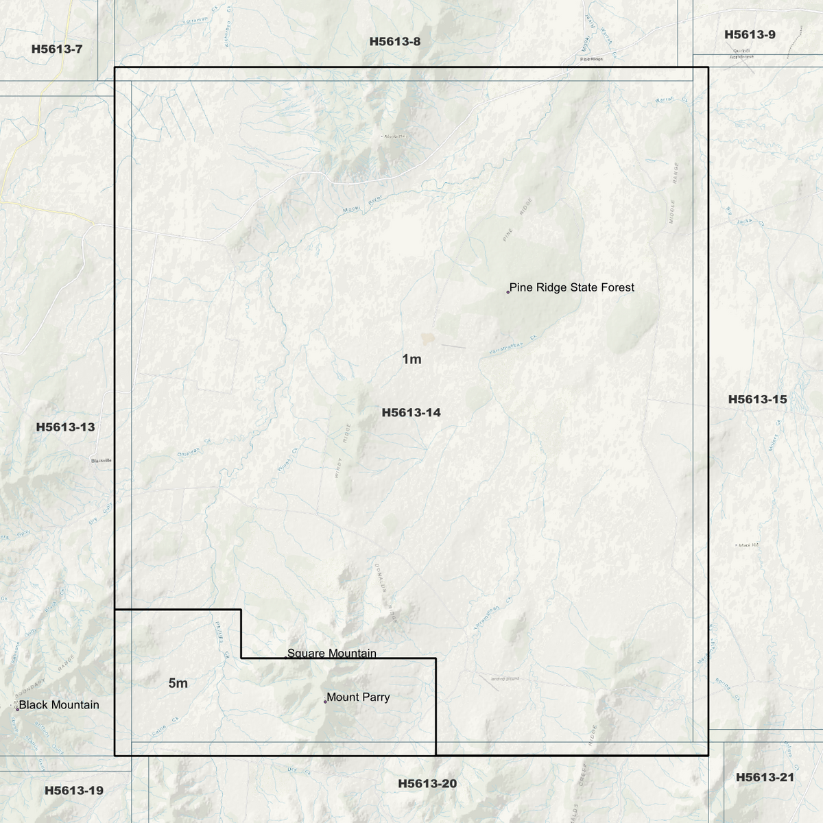 Windy 1m & 5m Digital Elevation Models (H5613-14)