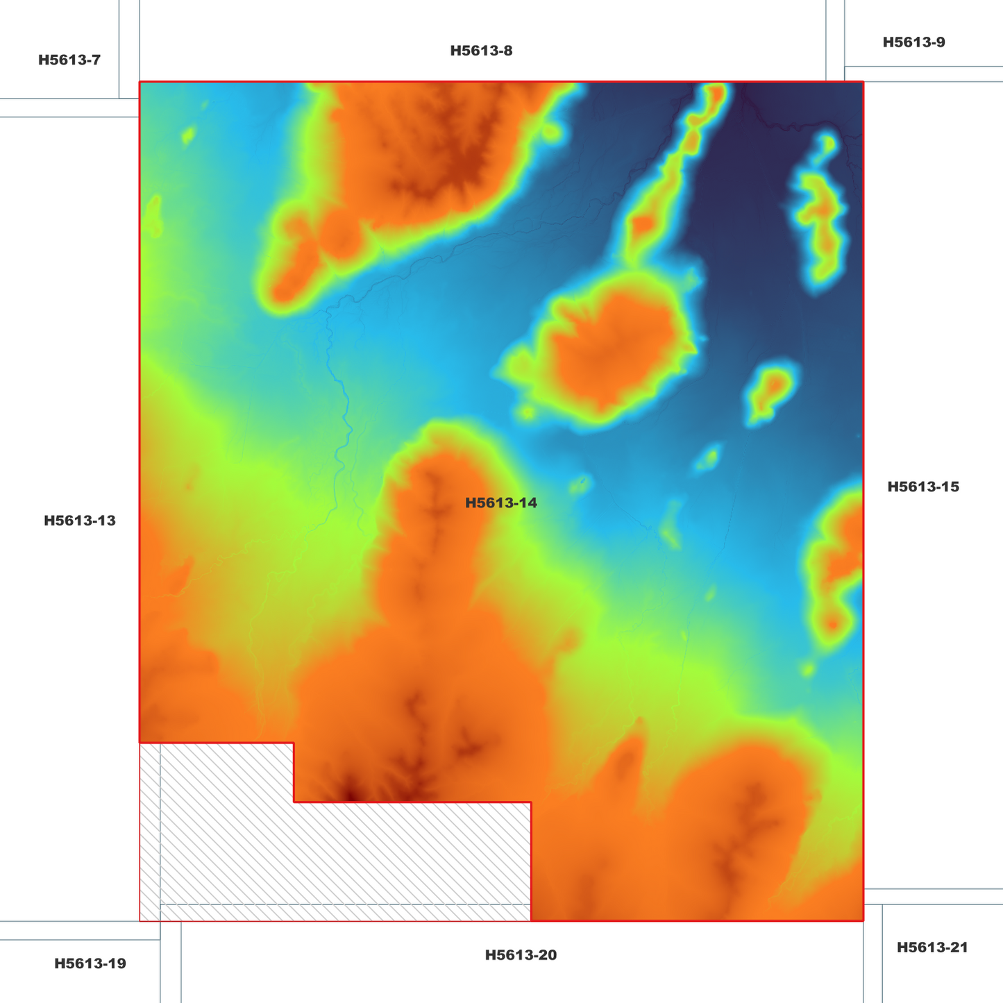 Windy 1m Digital Elevation Model (H5613-14)