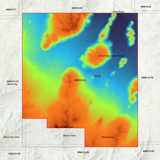 Windy 1m Digital Elevation Model (H5613-14)
