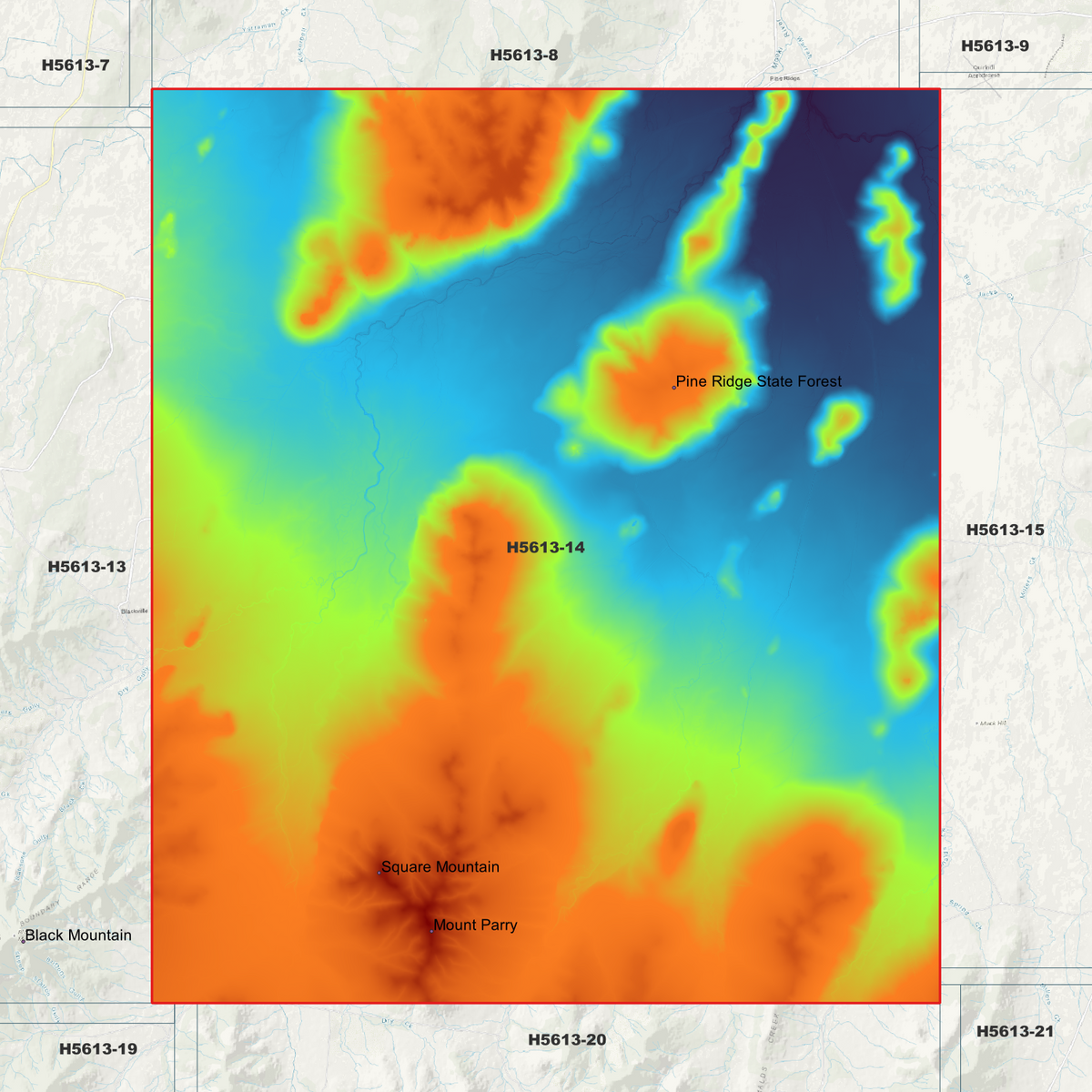 Windy 1m & 5m Digital Elevation Models (H5613-14)
