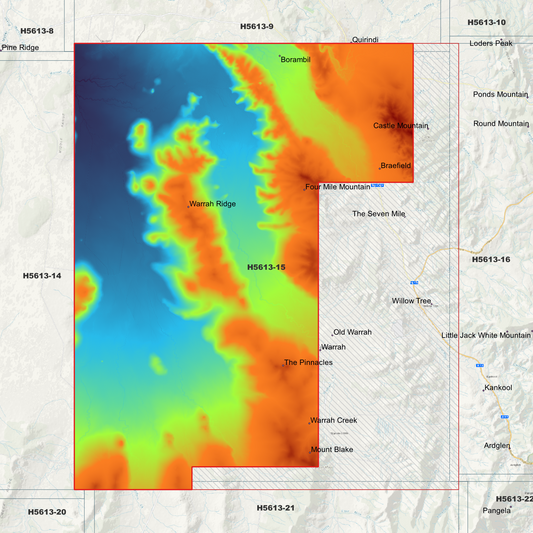 Willow Tree 1m Digital Elevation Model (H5613-15)