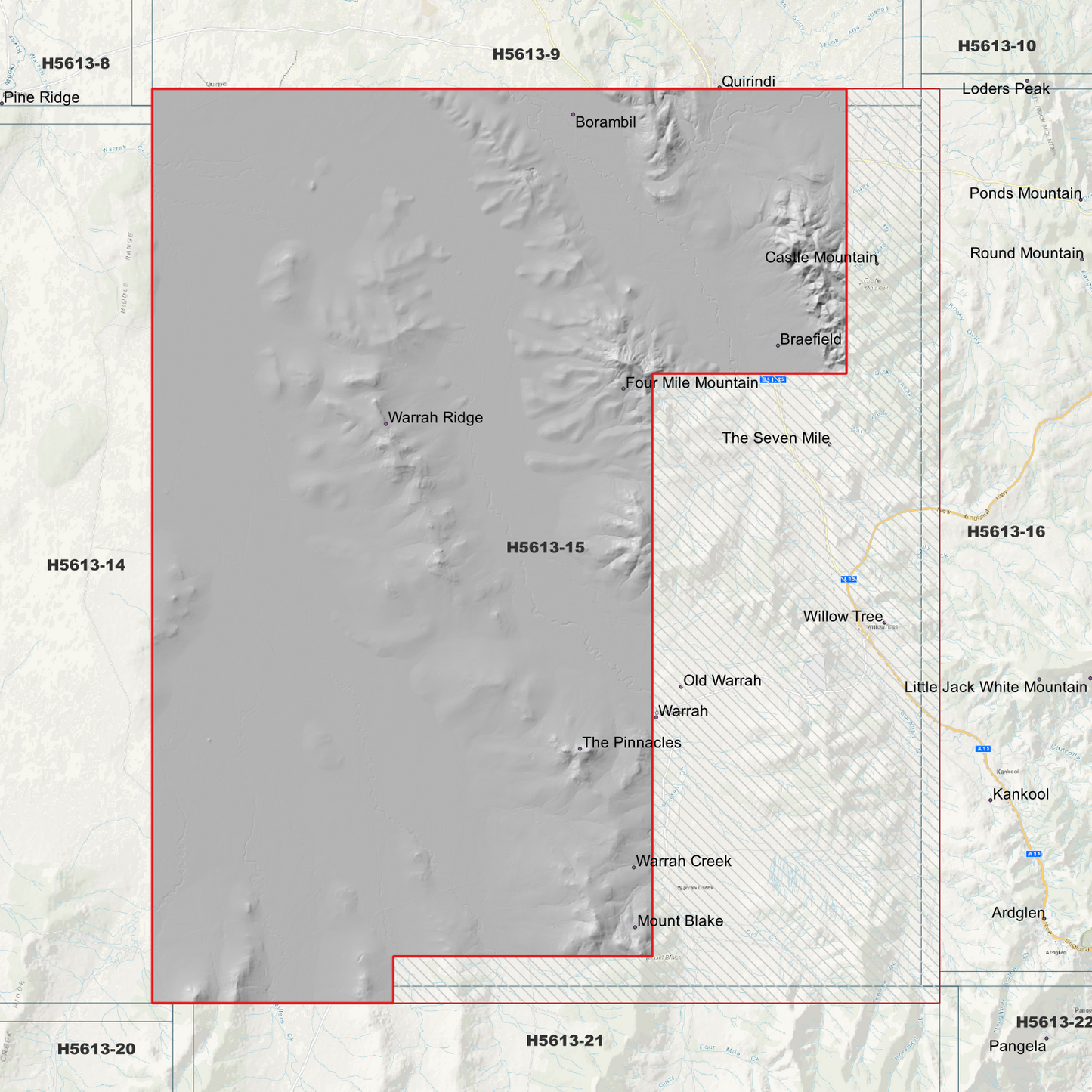 Willow Tree 1m Digital Elevation Model (H5613-15)