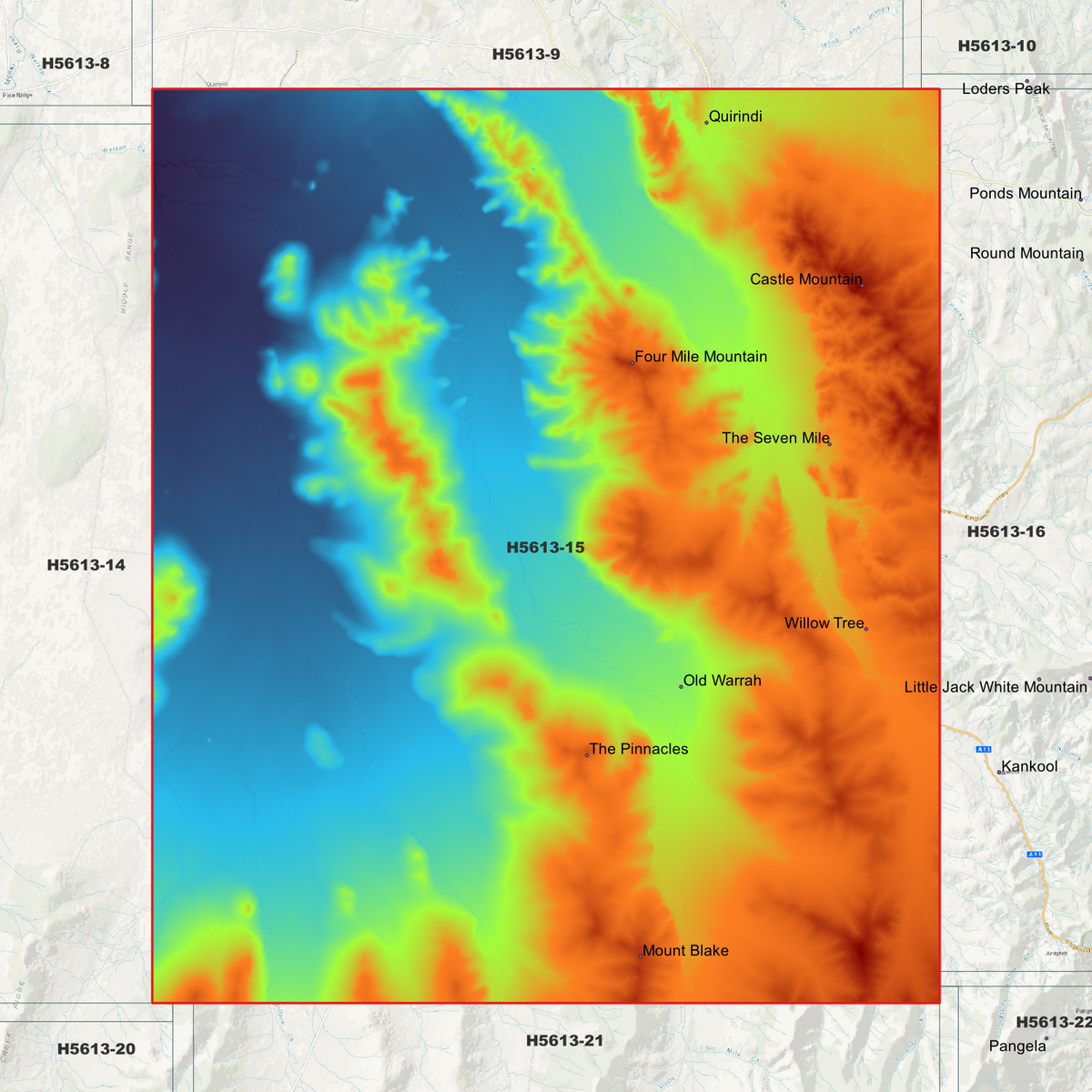 Willow Tree 1m & 5m Digital Elevation Models (H5613-15)