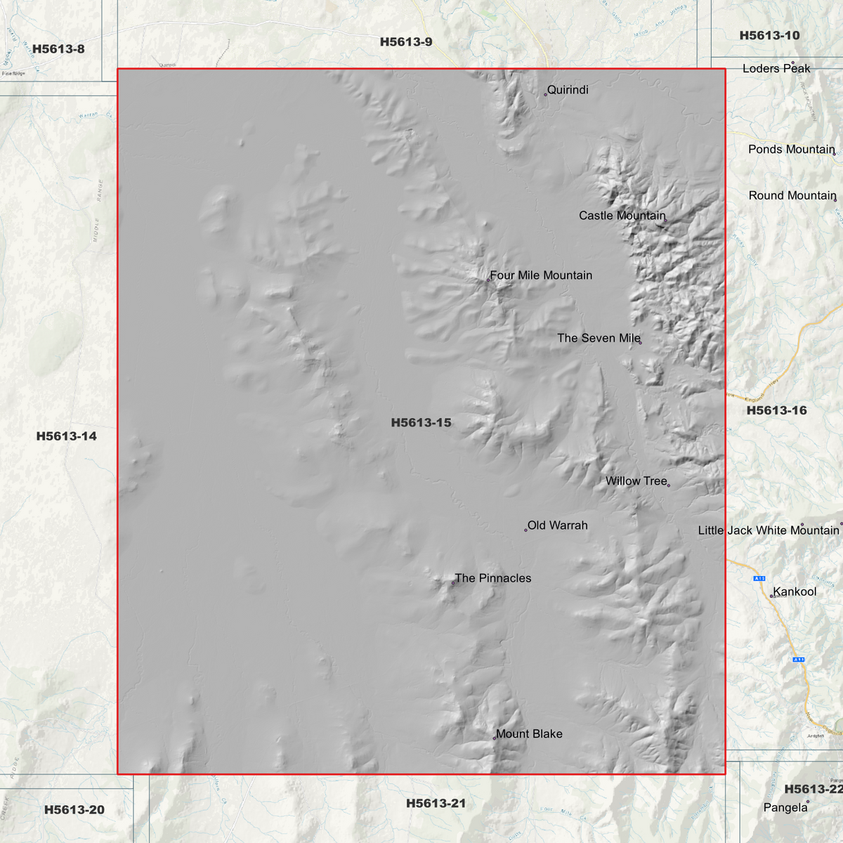 Willow Tree 1m & 5m Digital Elevation Models (H5613-15)