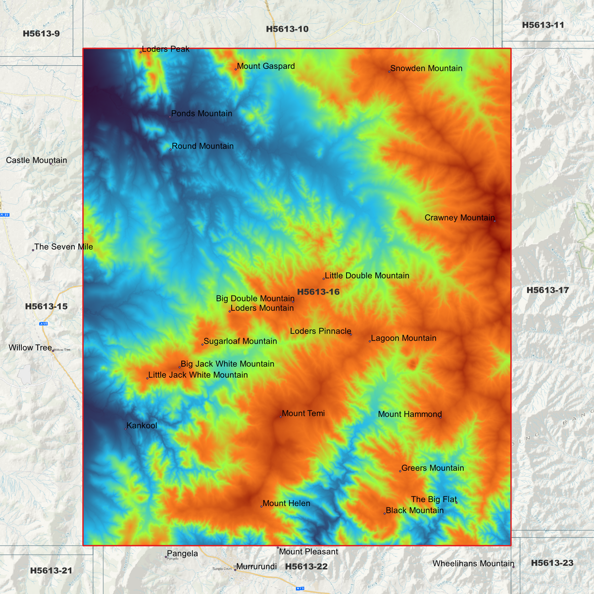 Ardglen 1m & 5m Digital Elevation Models (H5613-16)