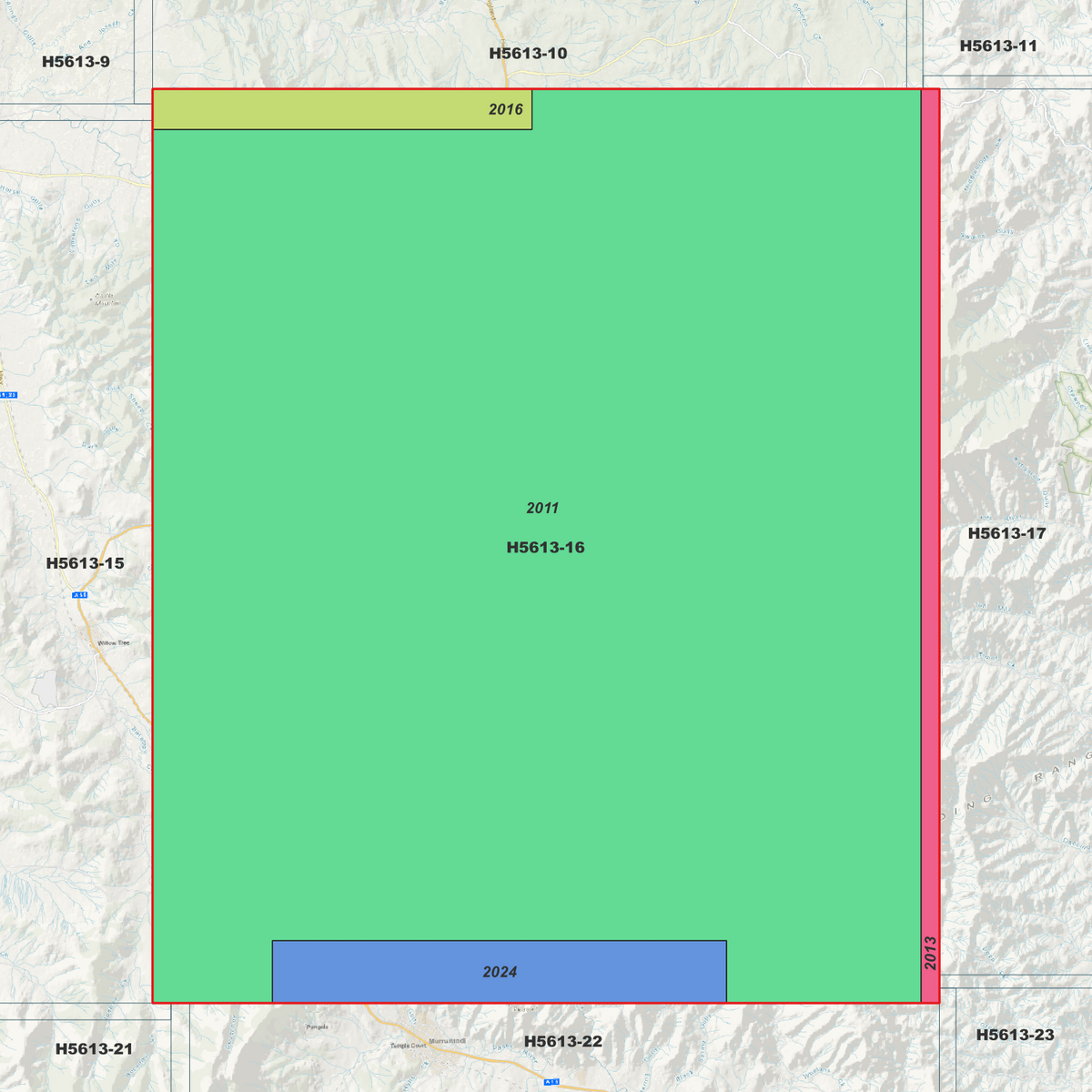 Ardglen 1m & 5m Digital Elevation Models (H5613-16)