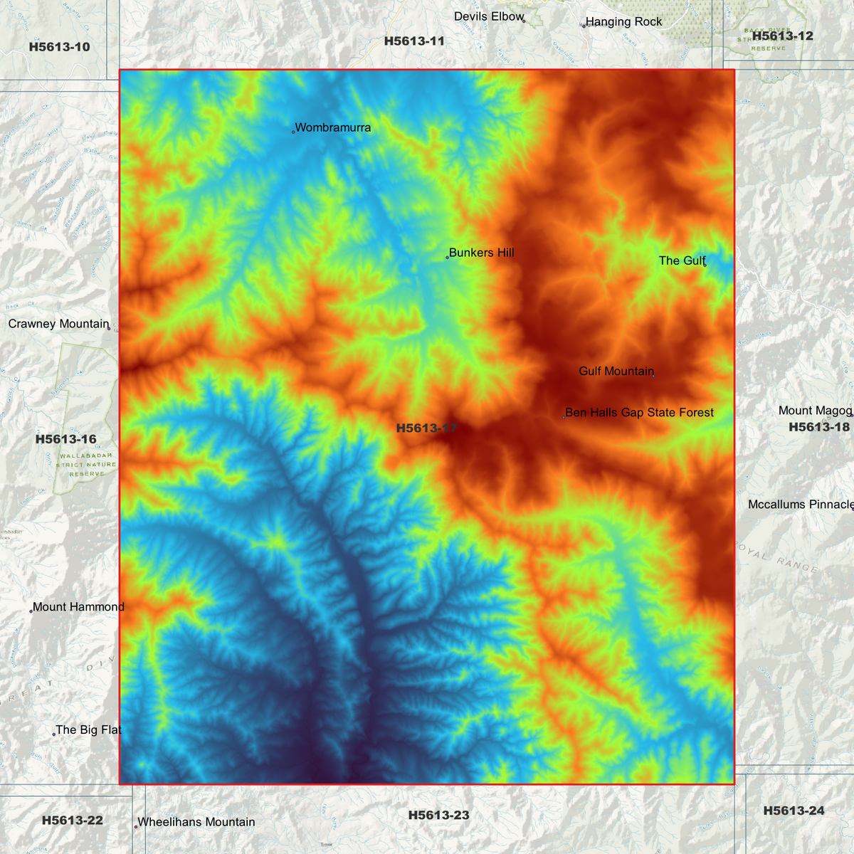 Wombramurra 5m Digital Elevation Models (H5613-17)