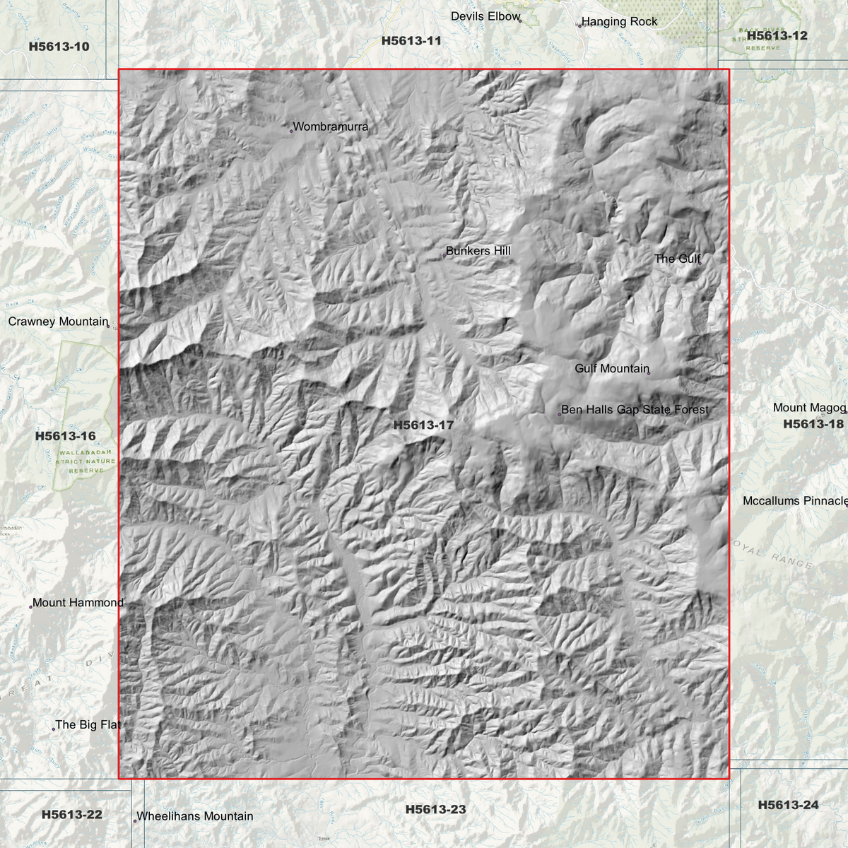 Wombramurra 5m Digital Elevation Models (H5613-17)