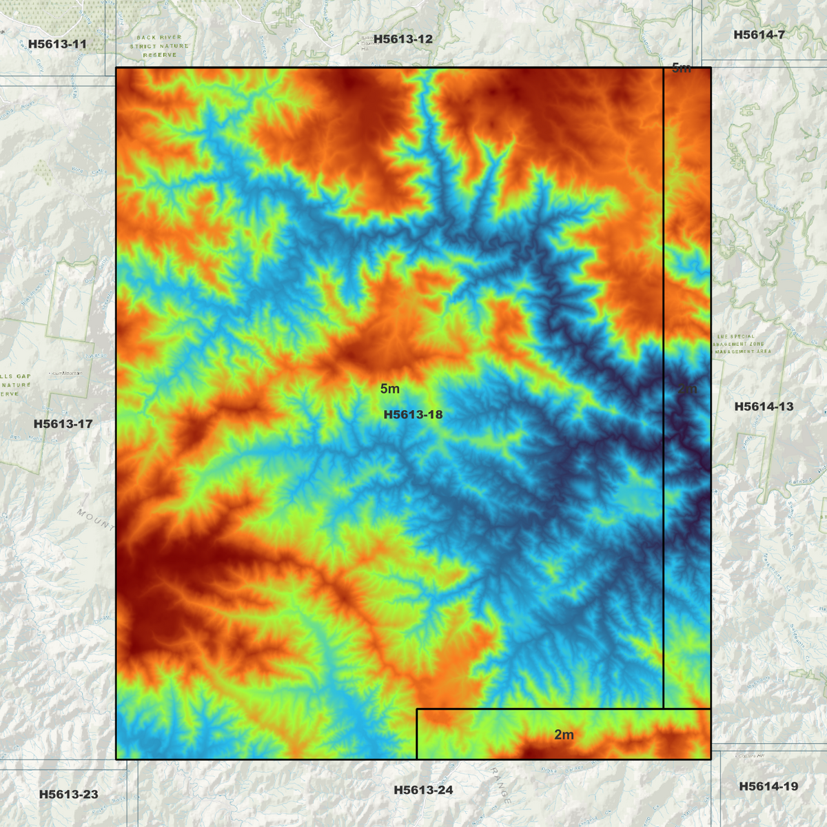 Magog 2m & 5m Digital Elevation Models (H5613-18)