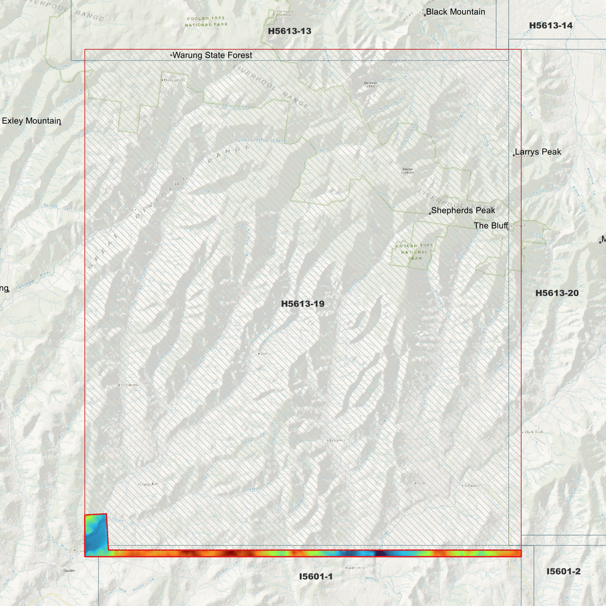 Shepherds Peak 2m & 5m Digital Elevation Models (H5613-19)