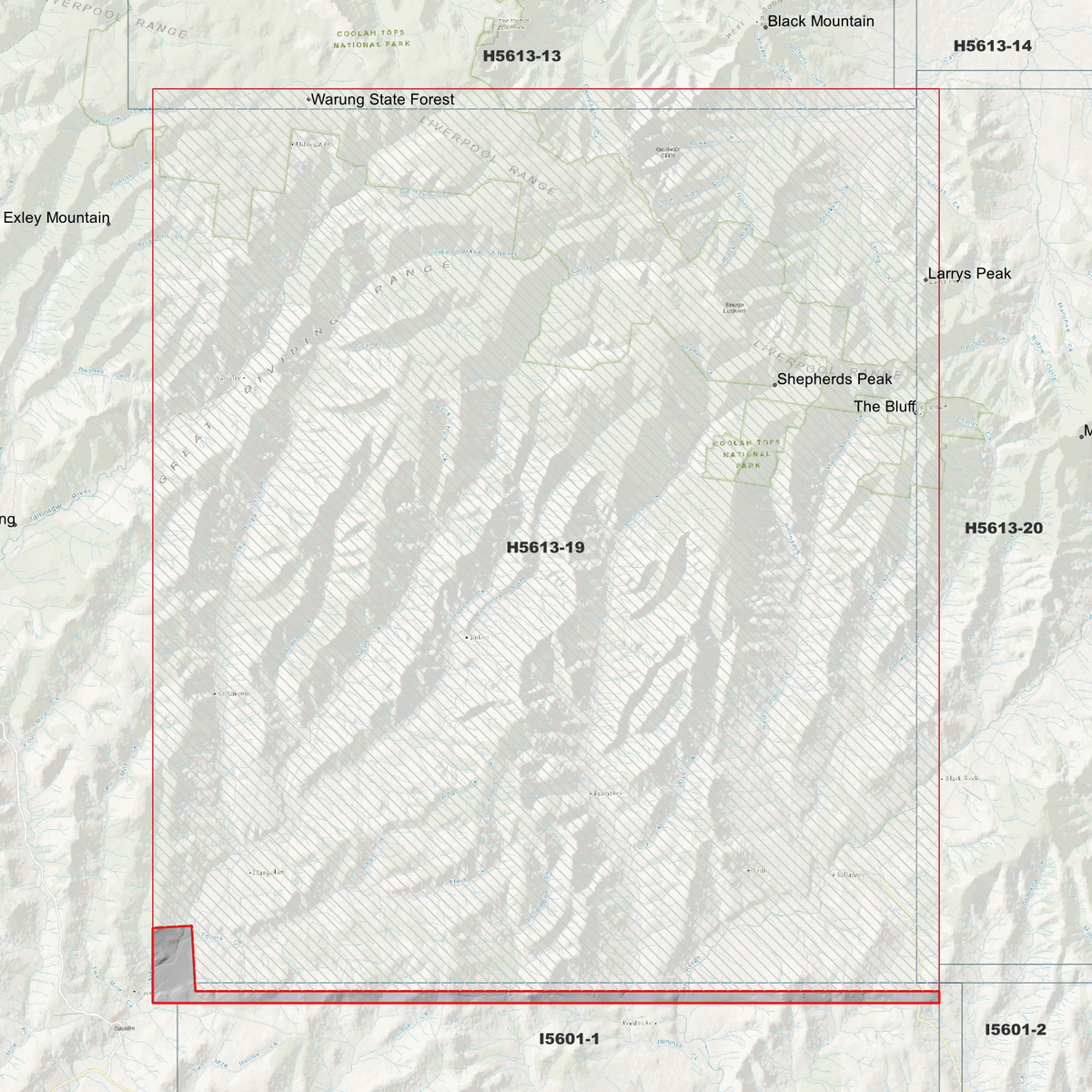 Shepherds Peak 2m & 5m Digital Elevation Models (H5613-19)