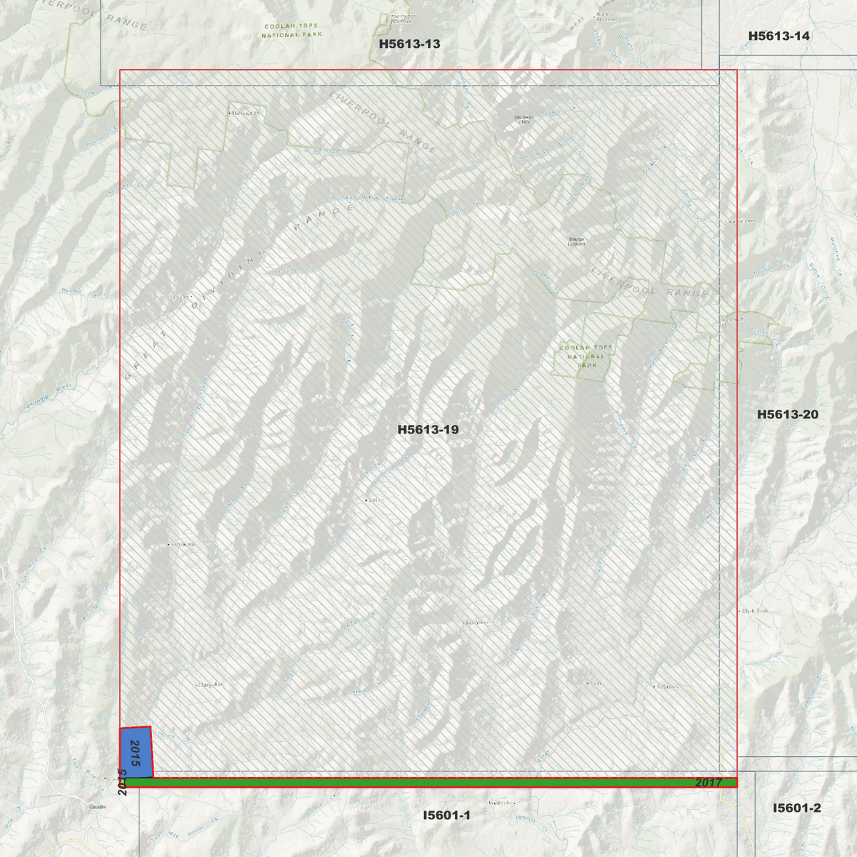Shepherds Peak 2m & 5m Digital Elevation Models (H5613-19)