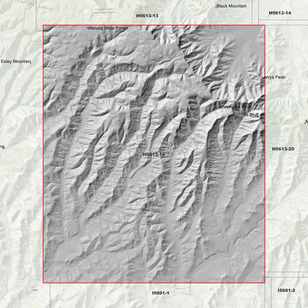 Shepherds Peak 2m & 5m Digital Elevation Models (H5613-19)