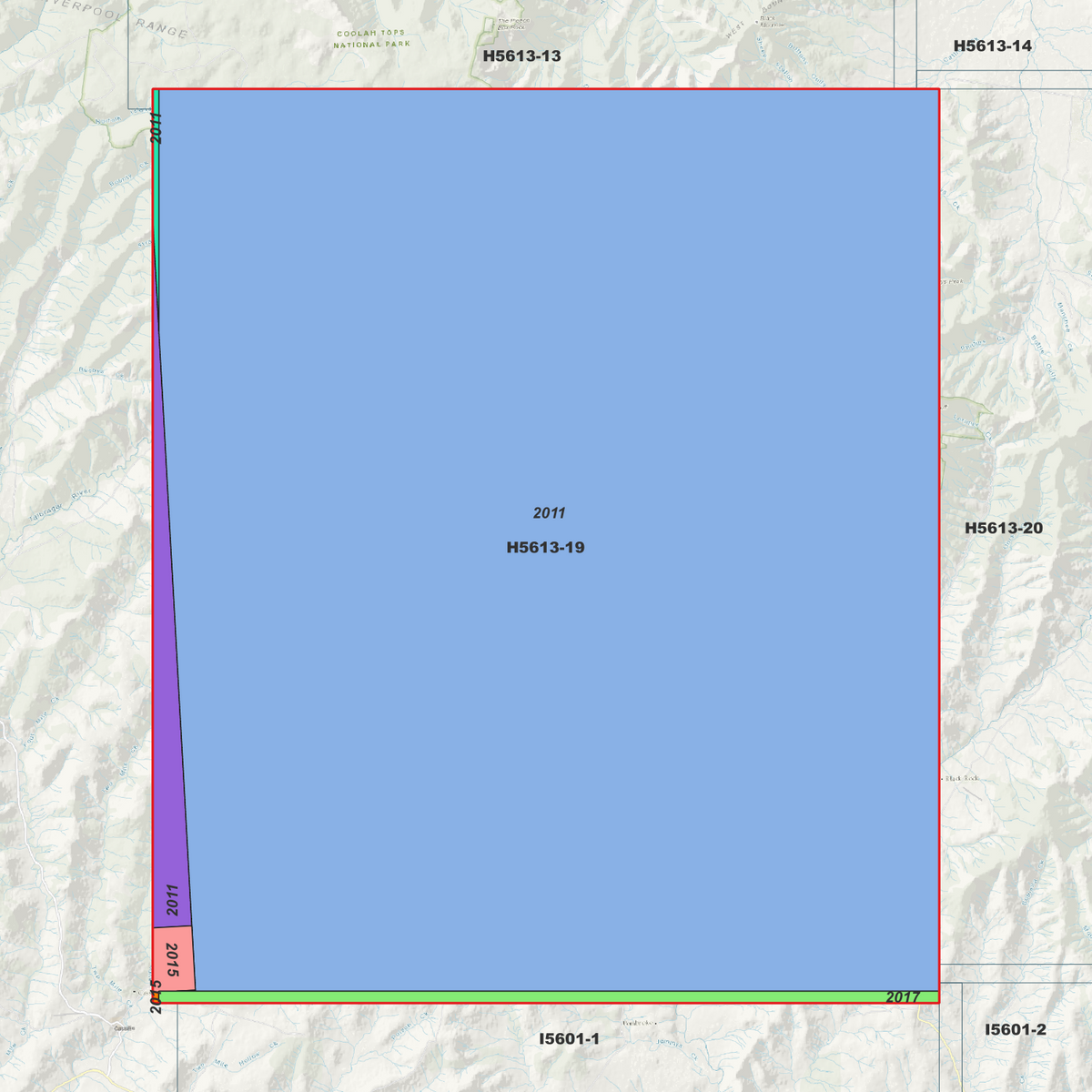 Shepherds Peak 2m & 5m Digital Elevation Models (H5613-19)