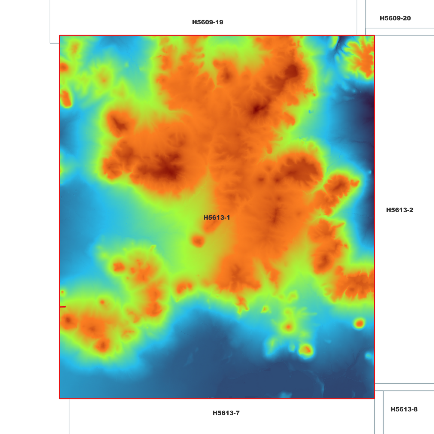 Wondoba 1m Digital Elevation Model (H5613-1)