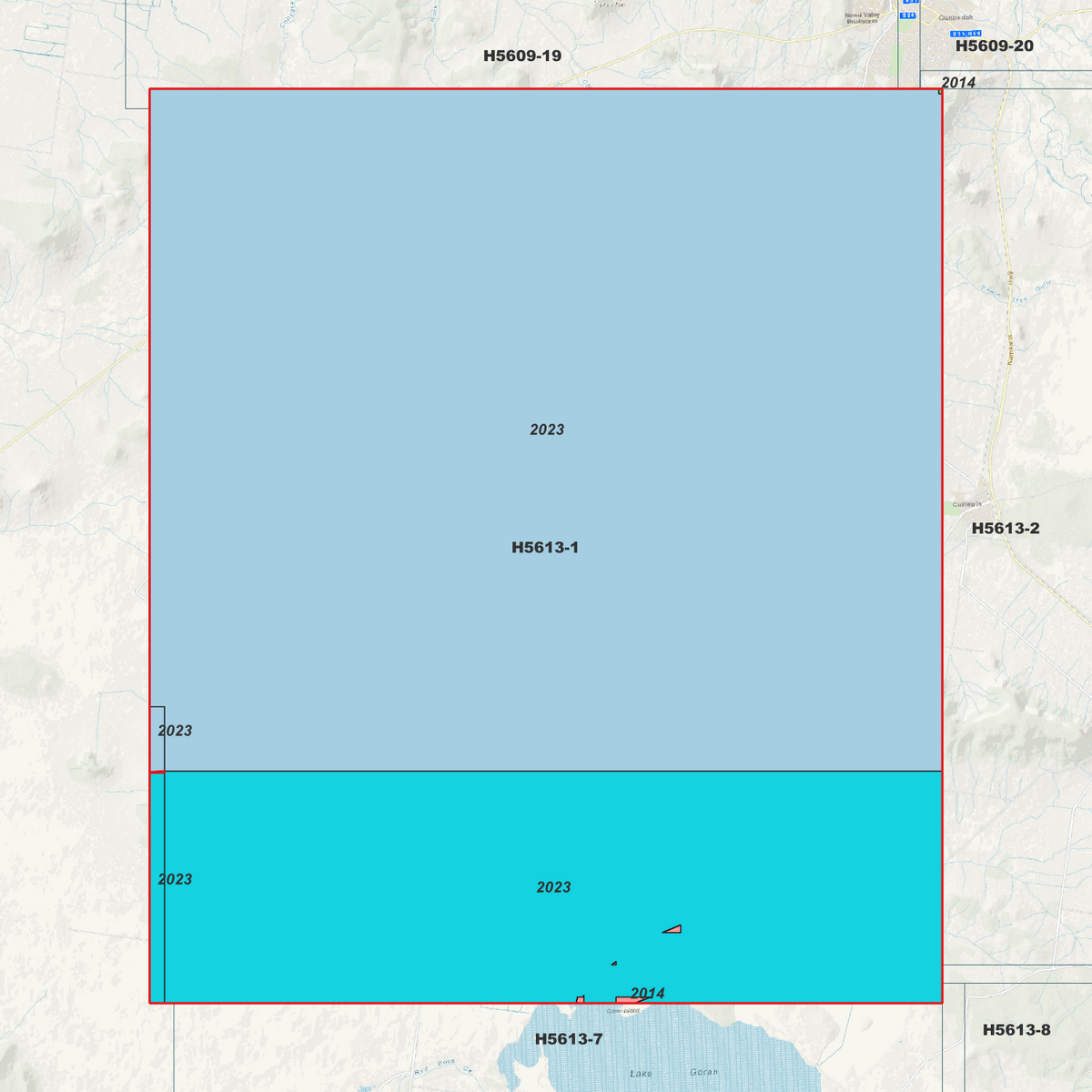 Wondoba 1m Digital Elevation Models (H5613-1)
