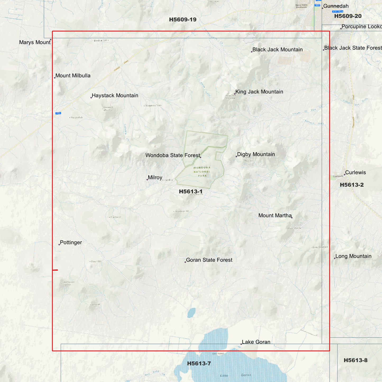 Wondoba 1m Digital Elevation Model (H5613-1)