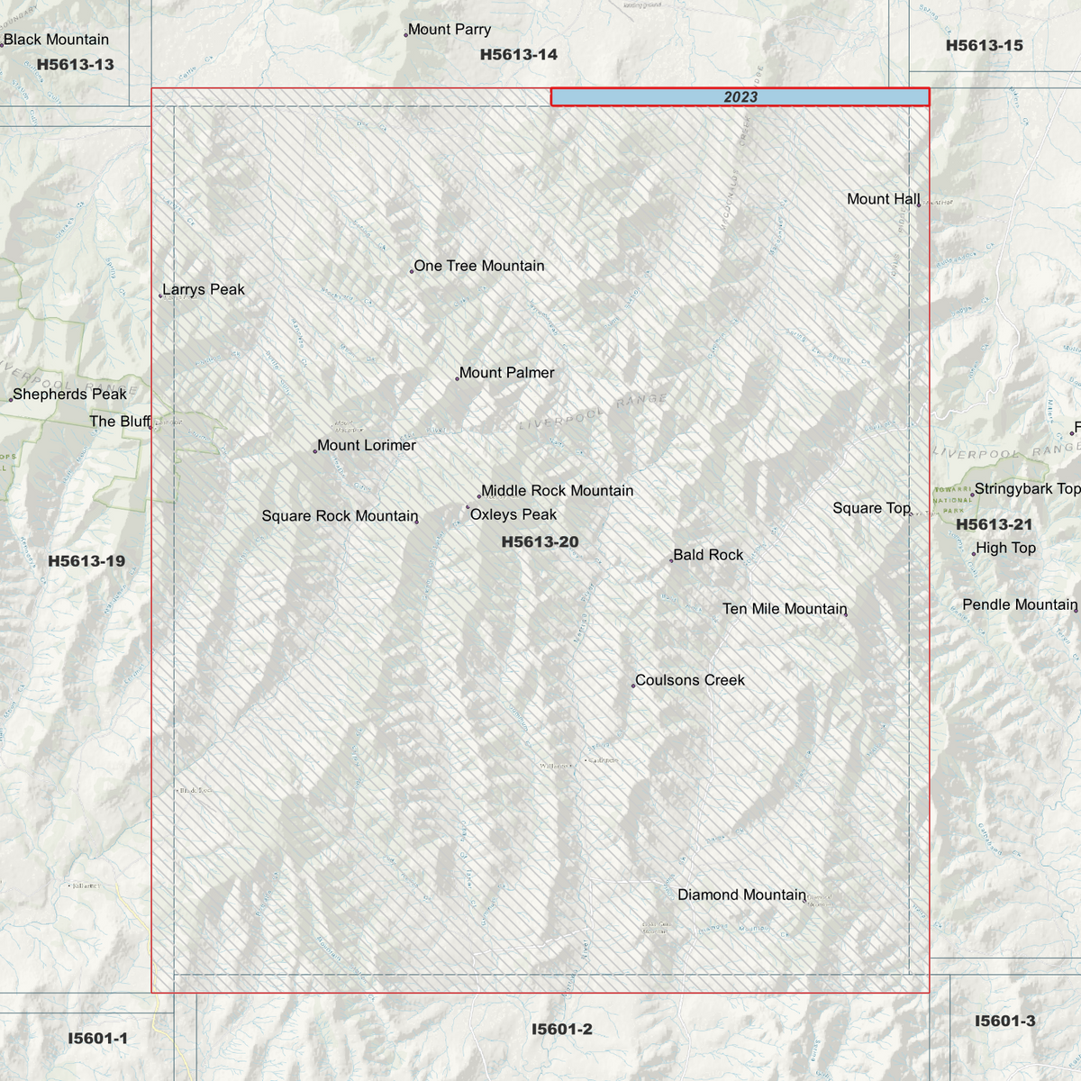 Larrys Peak 1m & 5m Digital Elevation Models (H5613-20)