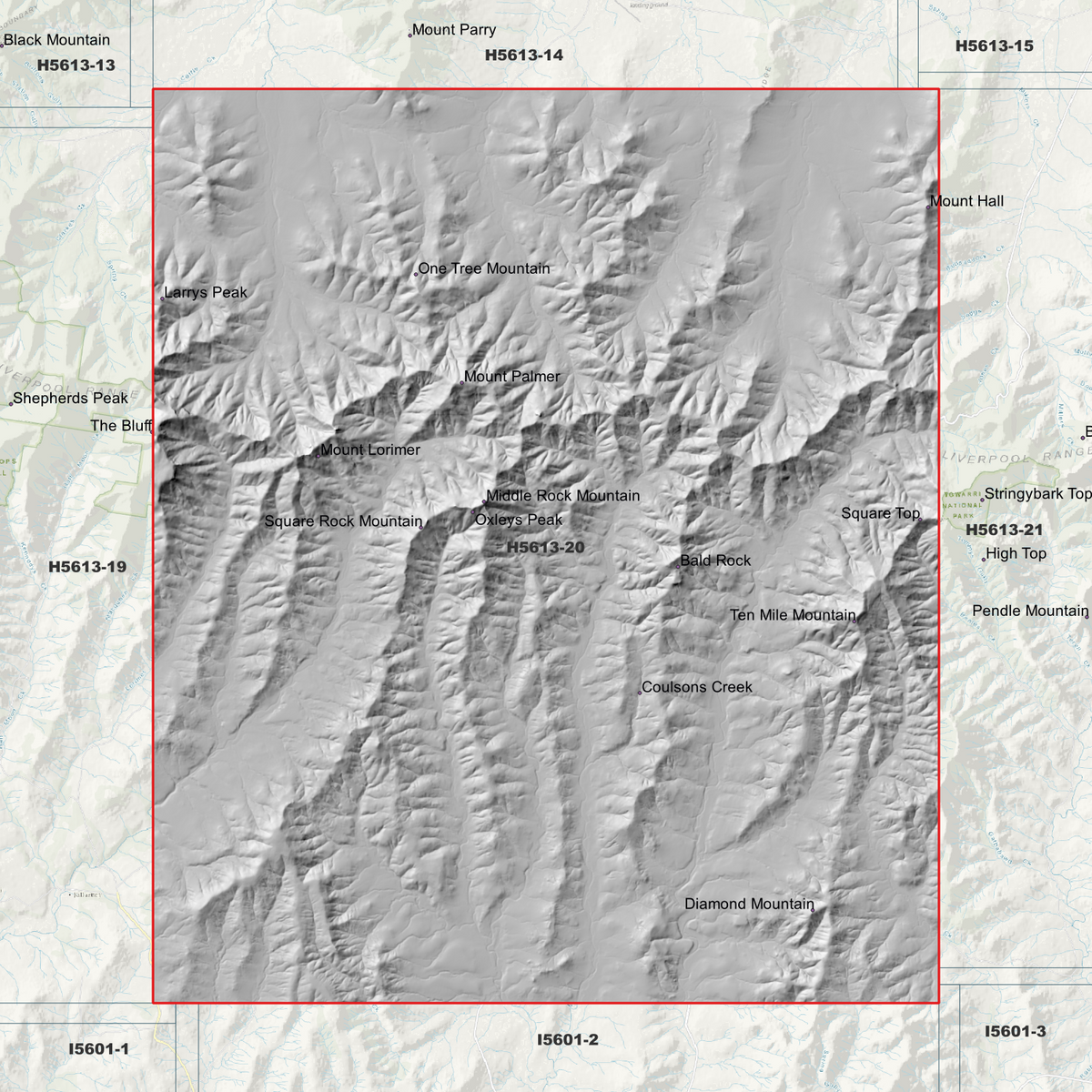 Larrys Peak 1m & 5m Digital Elevation Models (H5613-20)