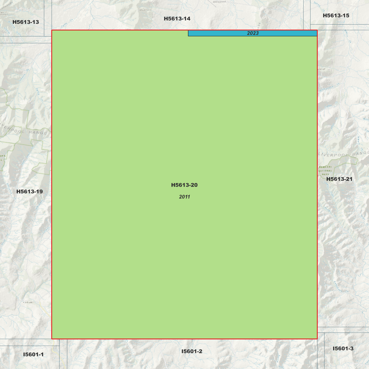 Larrys Peak 1m & 5m Digital Elevation Models (H5613-20)