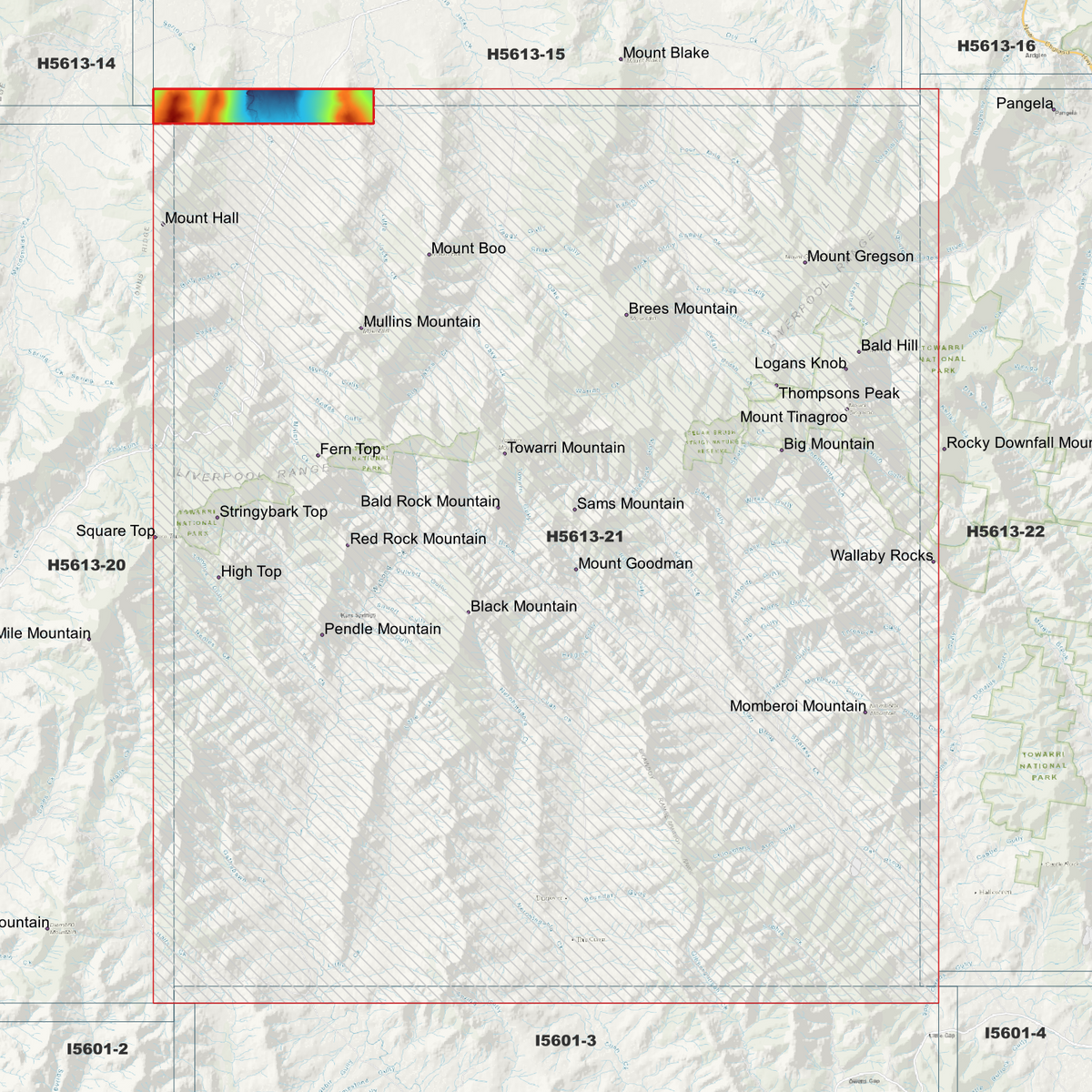 Towarri 1m, 2m & 5m Digital Elevation Models (H5613-21)