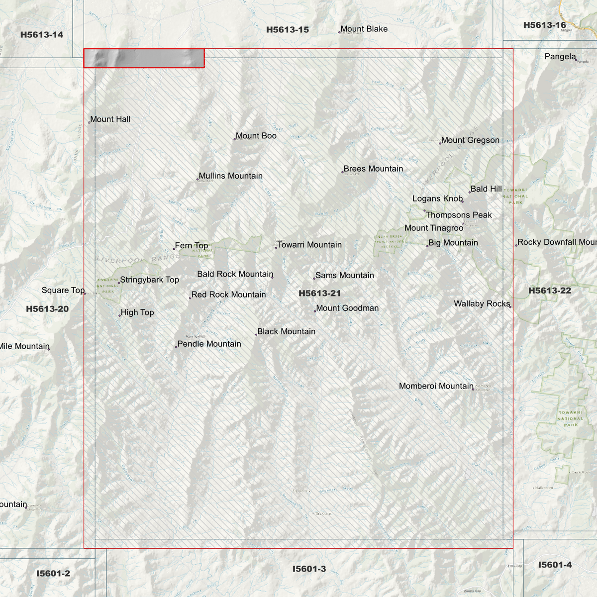 Towarri 1m, 2m & 5m Digital Elevation Models (H5613-21)