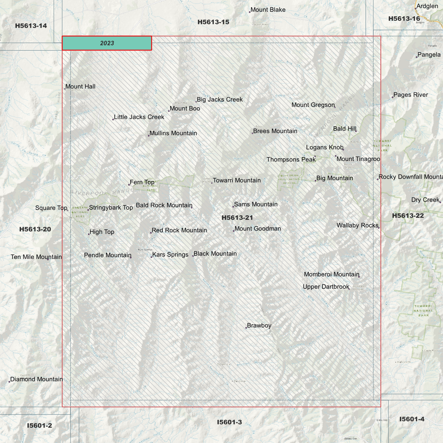 Towarri 1m Digital Elevation Model (H5613-21)
