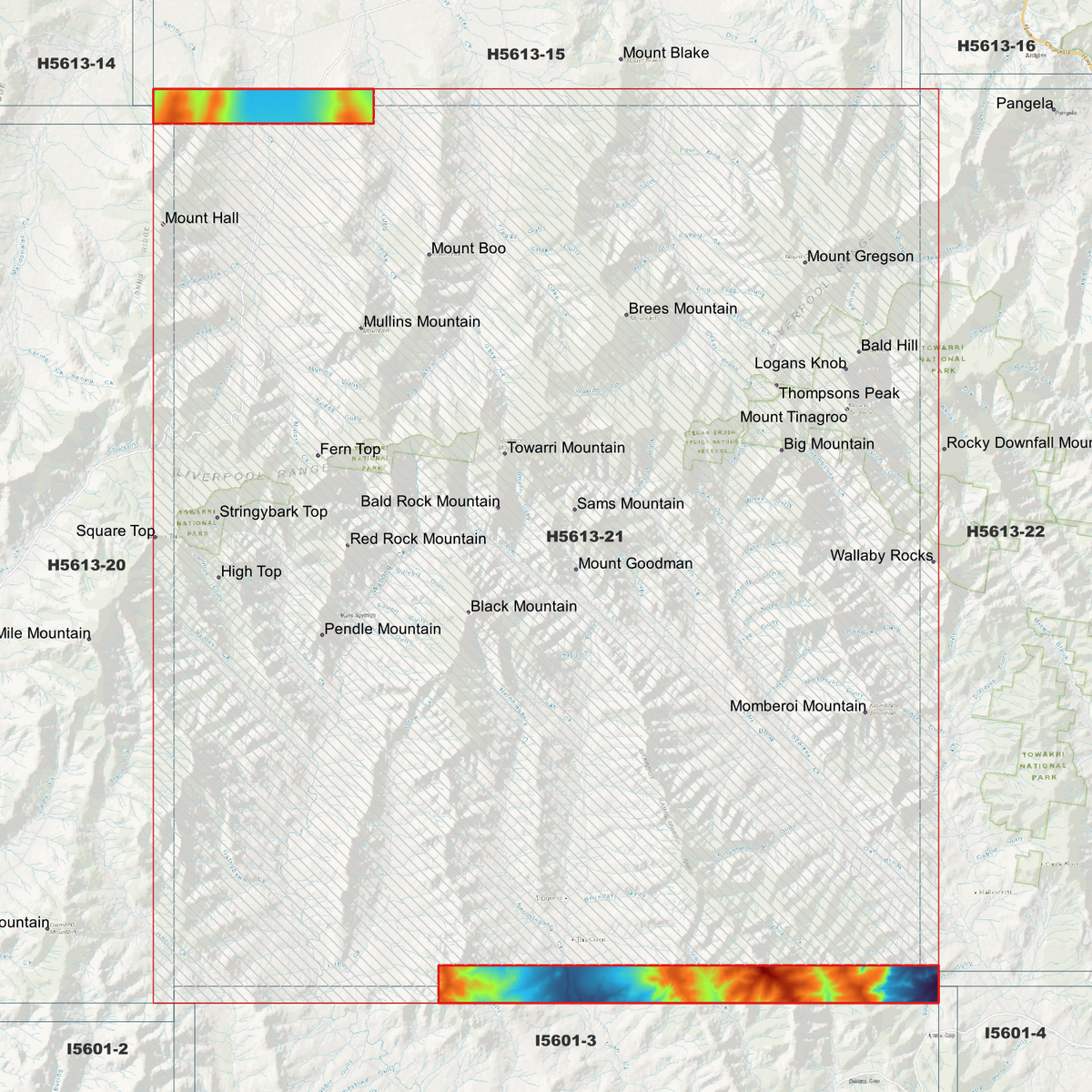 Towarri 1m, 2m & 5m Digital Elevation Models (H5613-21)