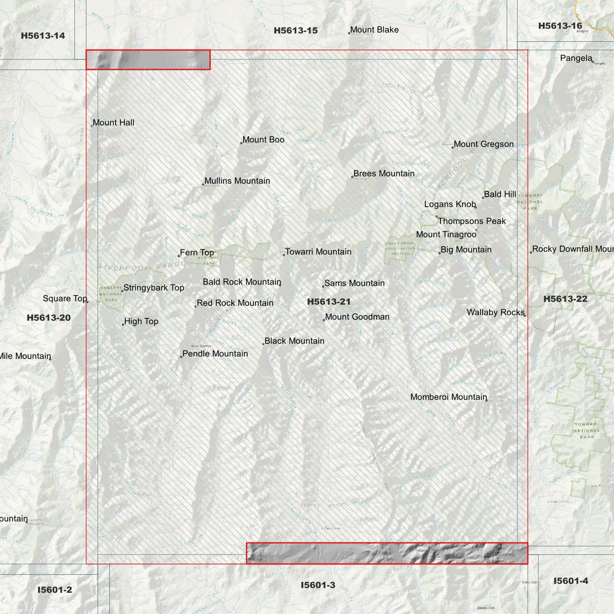 Towarri 1m, 2m & 5m Digital Elevation Models (H5613-21)