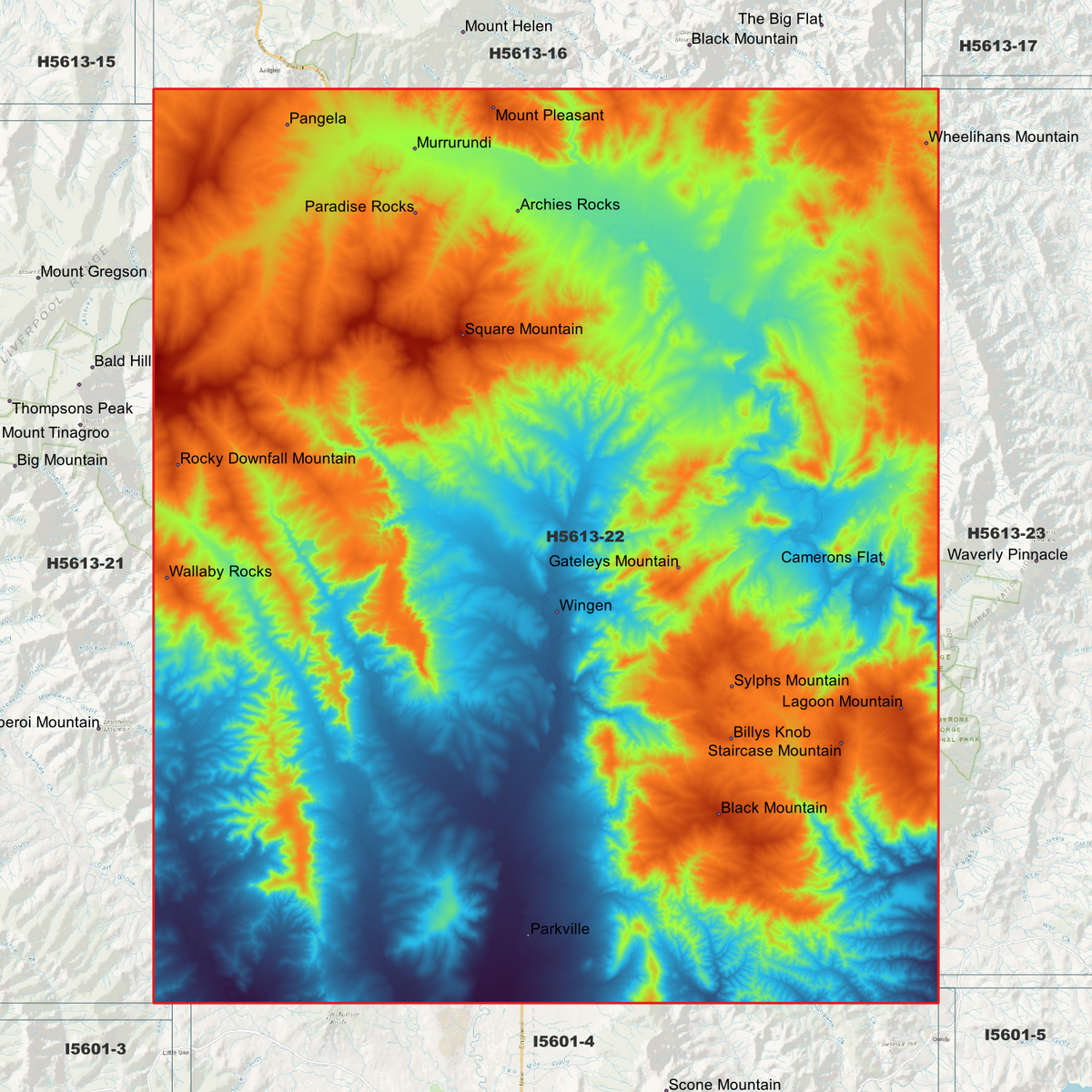 Wingen 1m, 2m & 5m Digital Elevation Models (H5613-22)