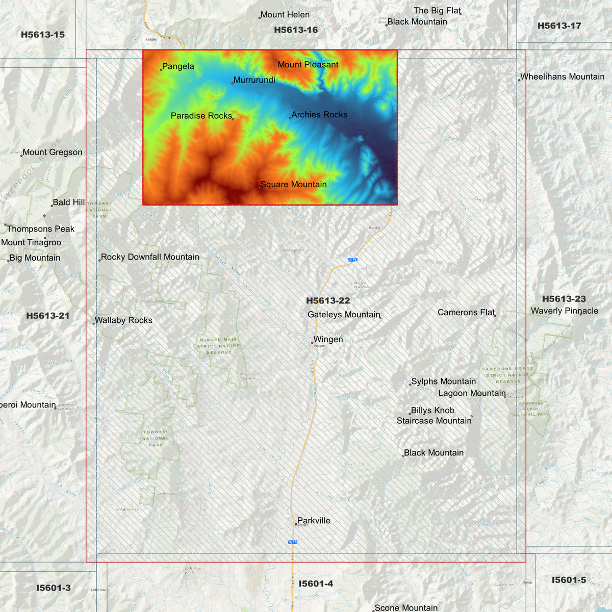 Wingen 1m, 2m & 5m Digital Elevation Models (H5613-22)