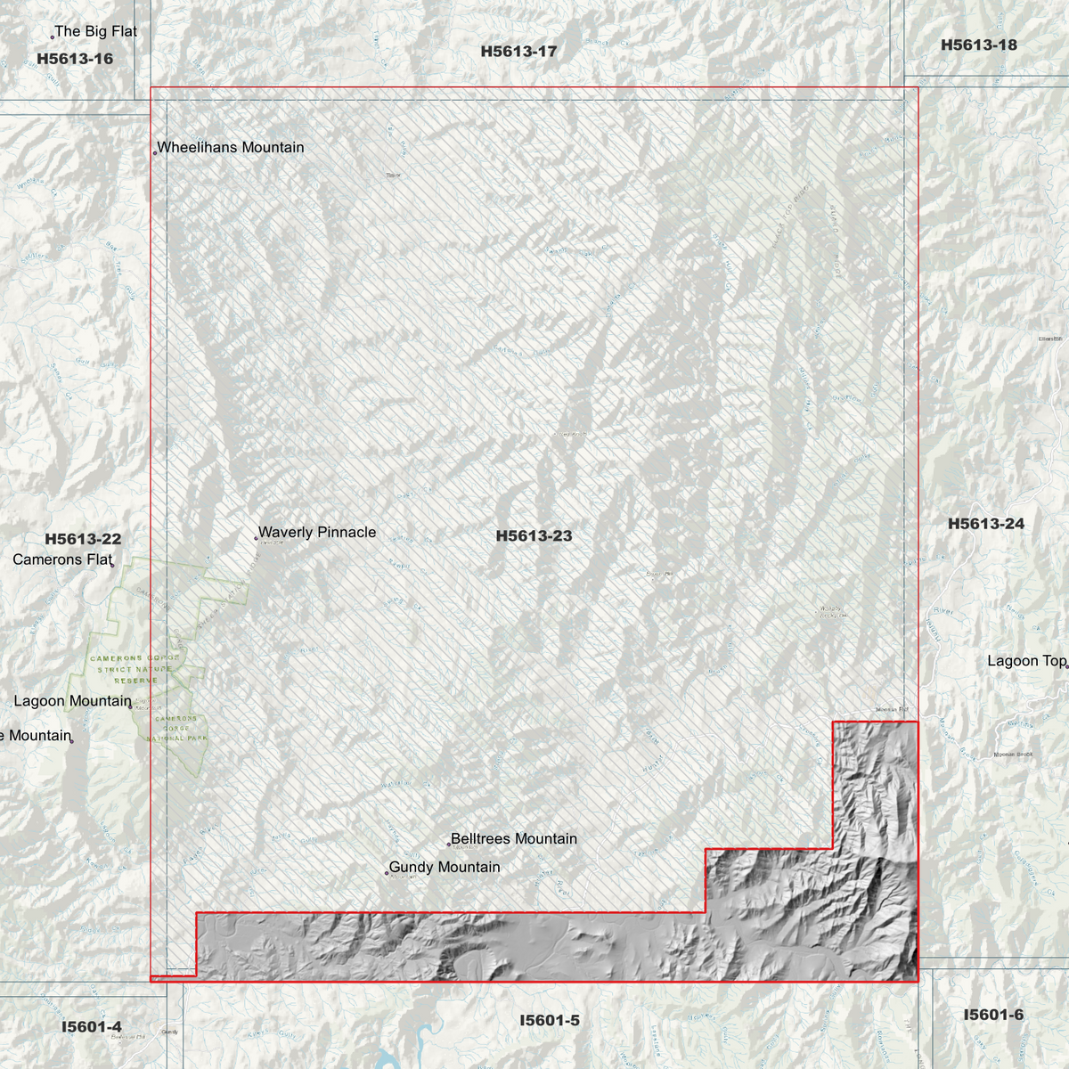 Belltrees 2m & 5m Digital Elevation Models (H5613-23)