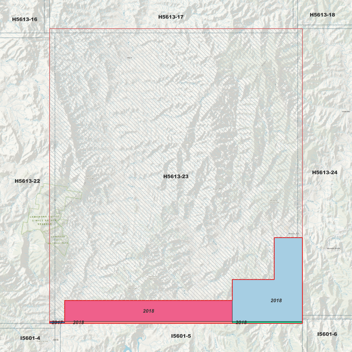 Belltrees 2m & 5m Digital Elevation Models (H5613-23)