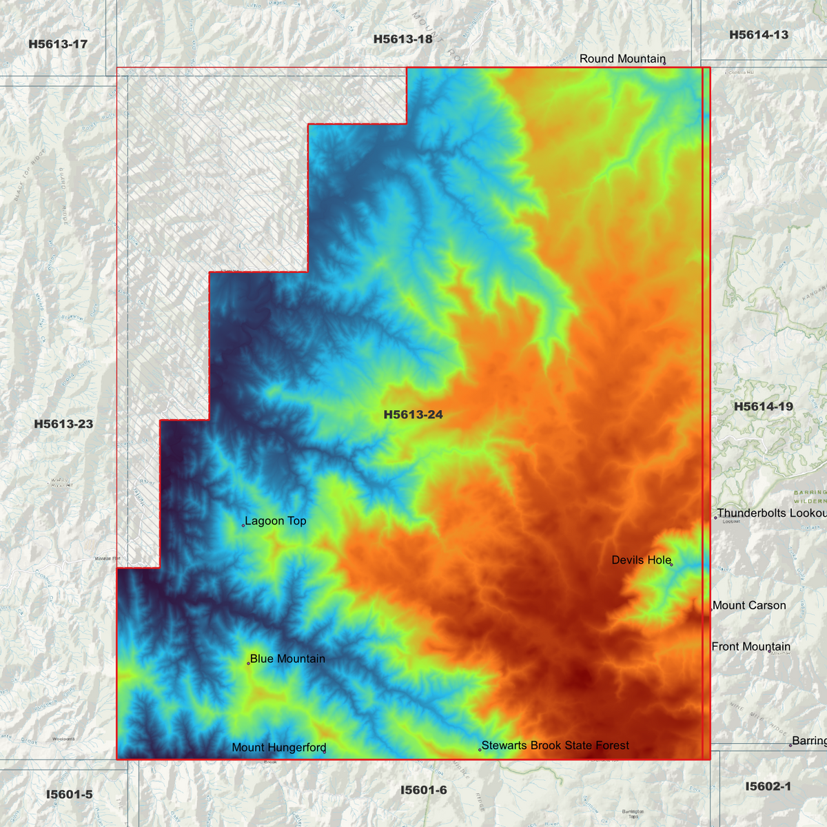 Devils Hole 2m & 5m Digital Elevation Models (H5613-24)