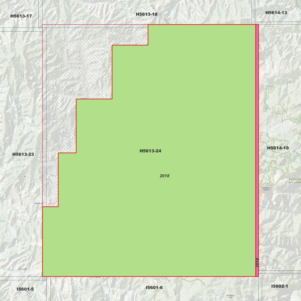 Devils Hole 2m & 5m Digital Elevation Models (H5613-24)