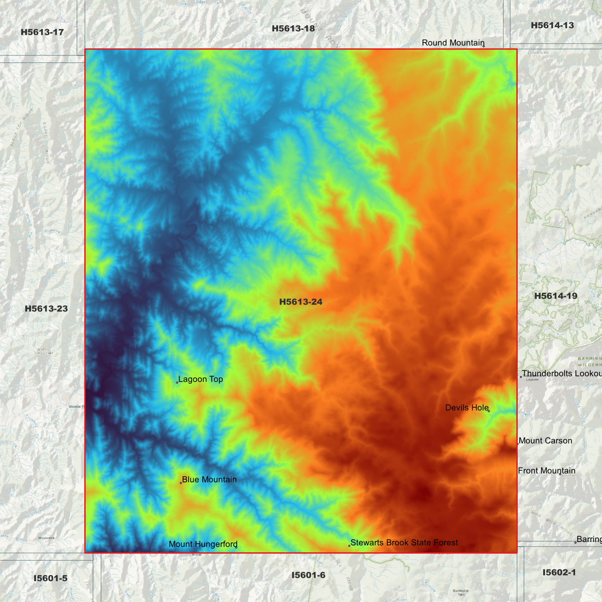 Devils Hole 2m & 5m Digital Elevation Models (H5613-24)